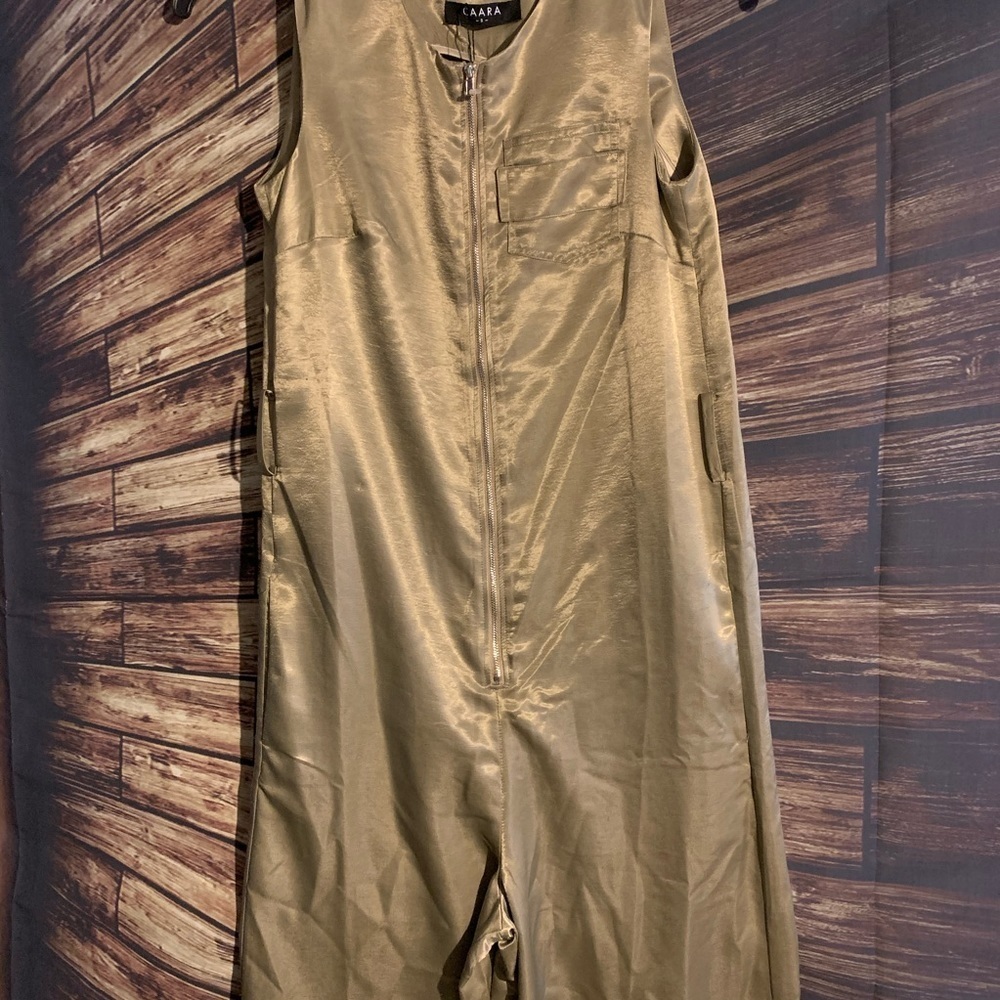Caara Lowe Hammered Satin Utility Jumpsuit - Picture 13 of 13